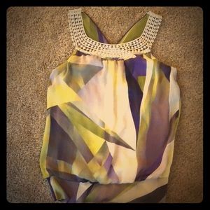 Multicolored Sleeveless Tank
